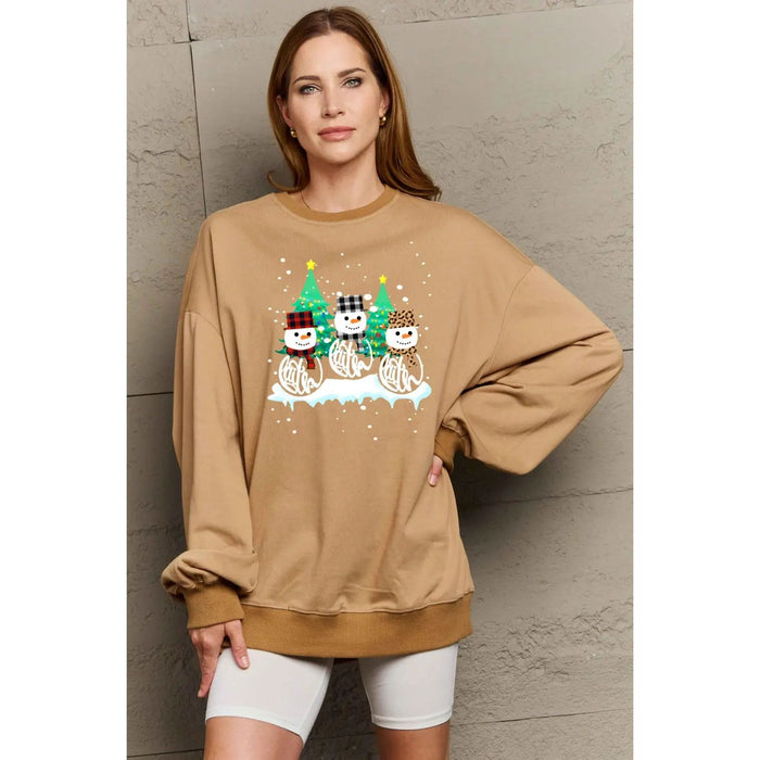 Simply Love Graphic Round Neck Sweatshirt