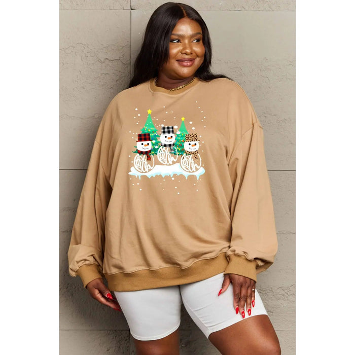 Simply Love Graphic Round Neck Sweatshirt