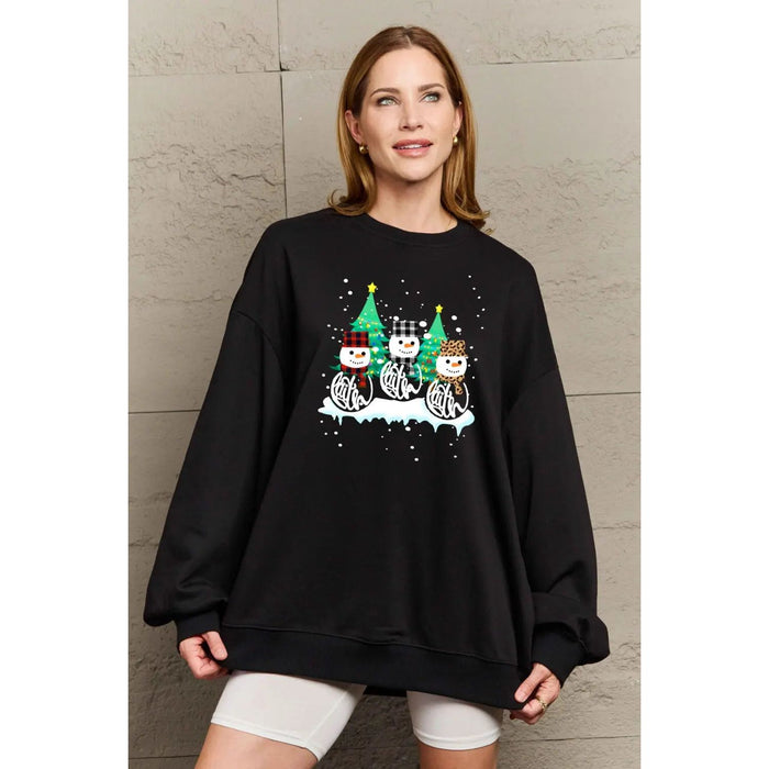 Simply Love Graphic Round Neck Sweatshirt