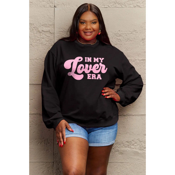 Simply Love IN MY LOVER ERA Round Neck Sweatshirt