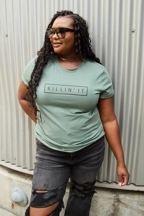 Simply Love KILLIN'IT Short Sleeve T-Shirt