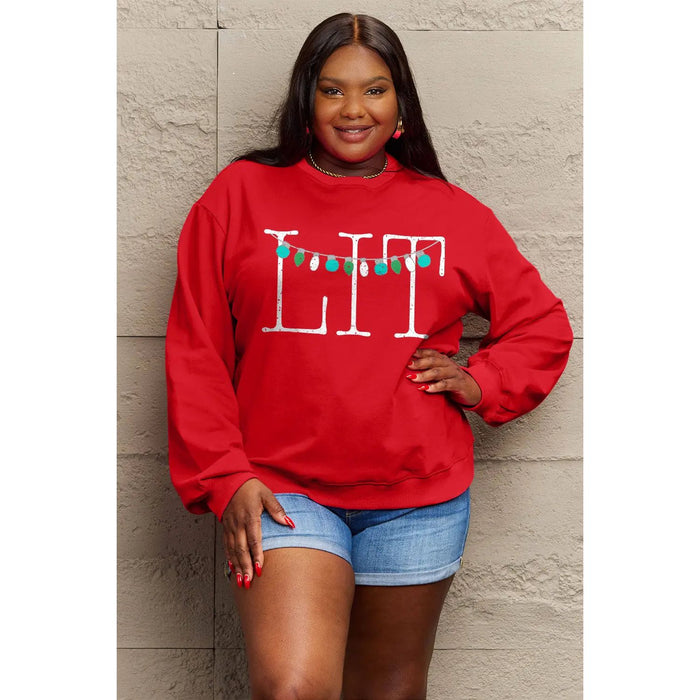 Simply Love LIT Long Sleeve Sweatshirt