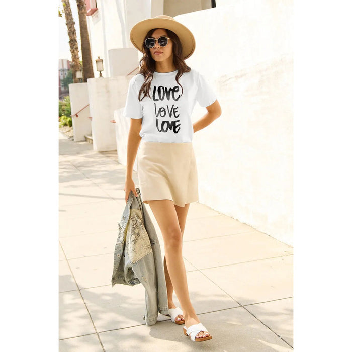 Simply Love LOVE Short Sleeve T-Shirt