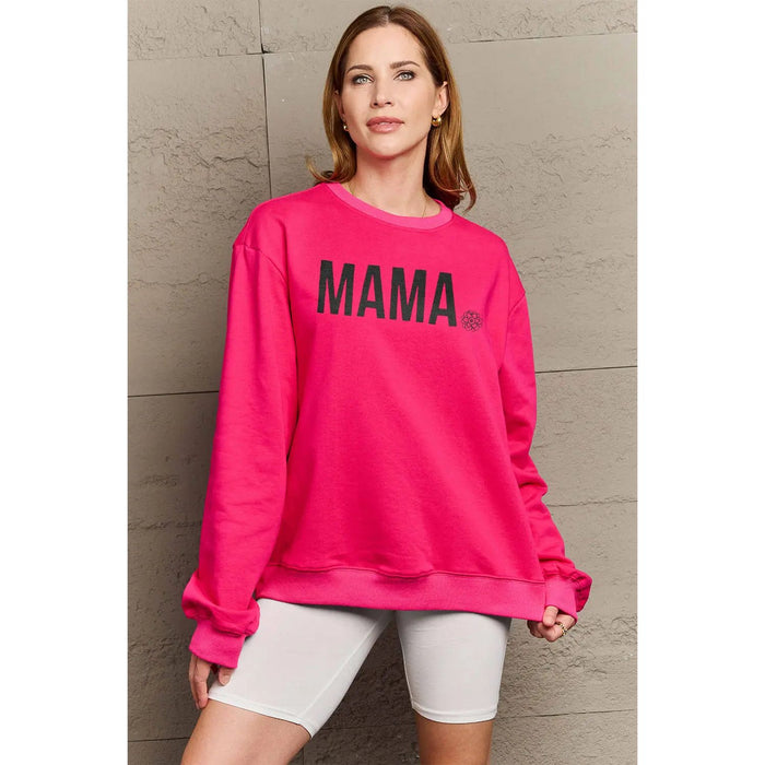 Simply Love  MAMA Graphic Long Sleeve Sweatshirt