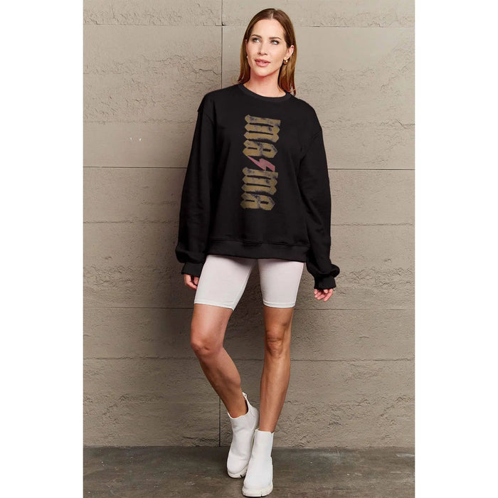 Simply Love MAMA Round Neck Sweatshirt