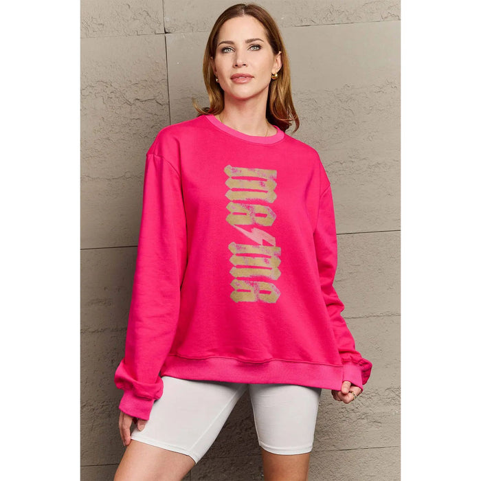 Simply Love MAMA Round Neck Sweatshirt