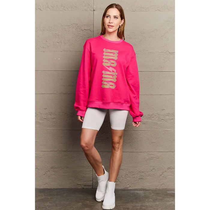 Simply Love MAMA Round Neck Sweatshirt