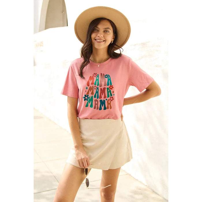 Simply Love MAMA Round Neck T-Shirt