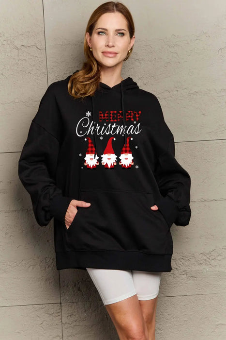 Simply Love MERRY CHRISTMAS Graphic Hoodie