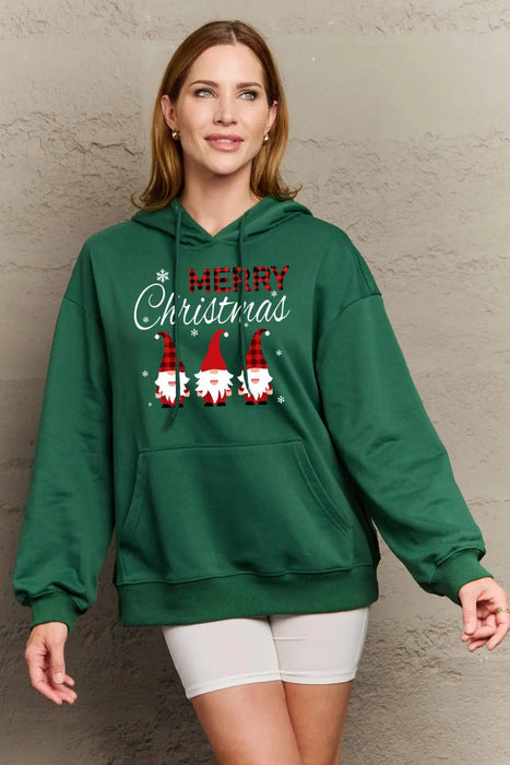 Simply Love MERRY CHRISTMAS Graphic Hoodie