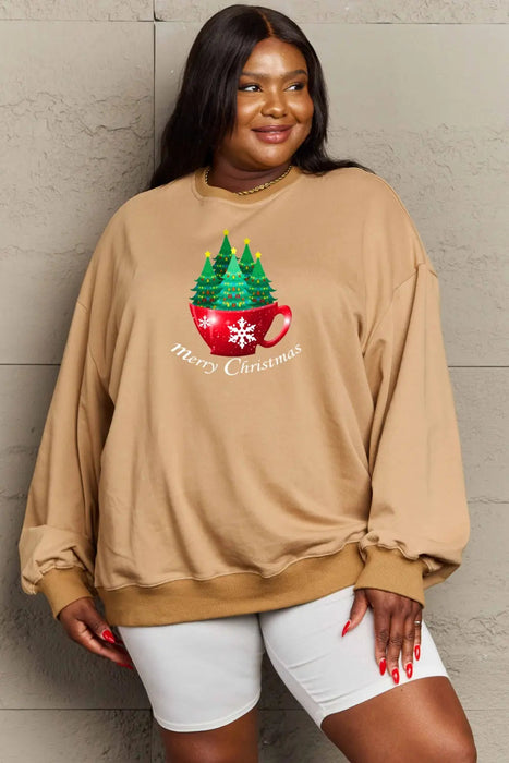 Simply Love MERRY CHRISTMAS Graphic Sweatshirt