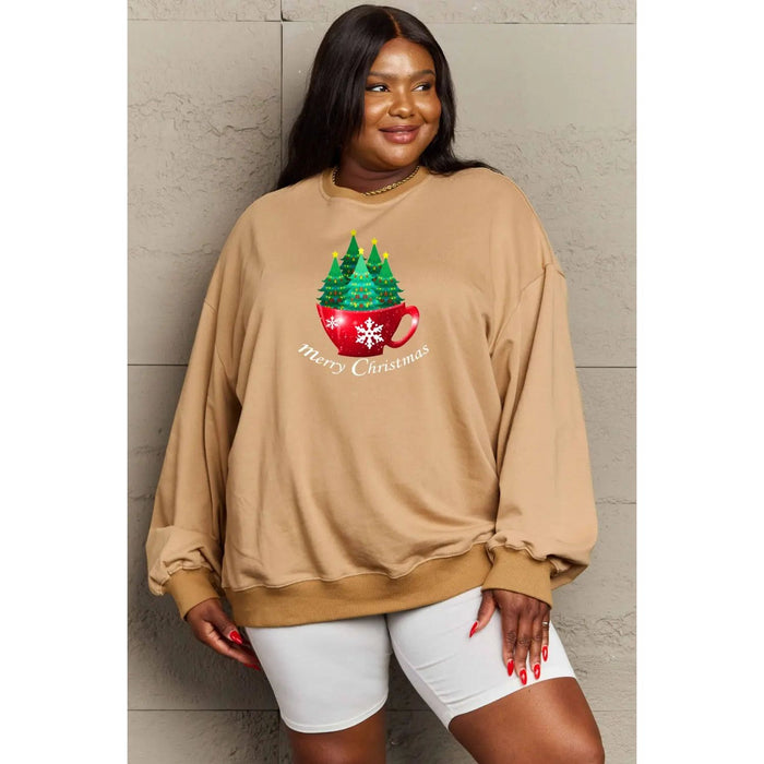 Simply Love MERRY CHRISTMAS Graphic Sweatshirt