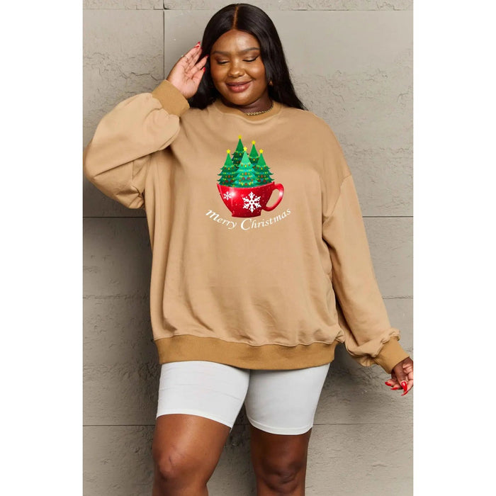 Simply Love MERRY CHRISTMAS Graphic Sweatshirt