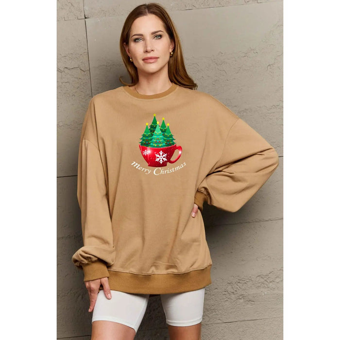 Simply Love MERRY CHRISTMAS Graphic Sweatshirt