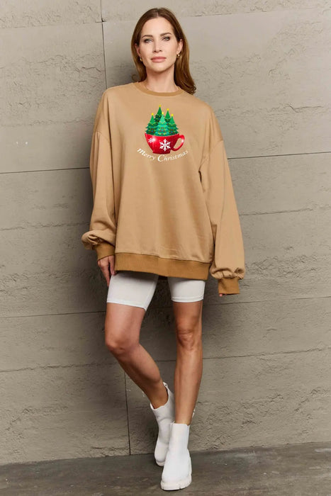 Simply Love MERRY CHRISTMAS Graphic Sweatshirt