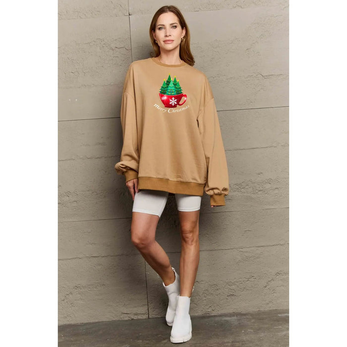 Simply Love MERRY CHRISTMAS Graphic Sweatshirt