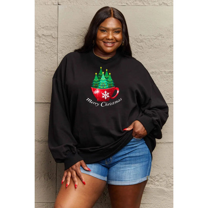 Simply Love MERRY CHRISTMAS Graphic Sweatshirt