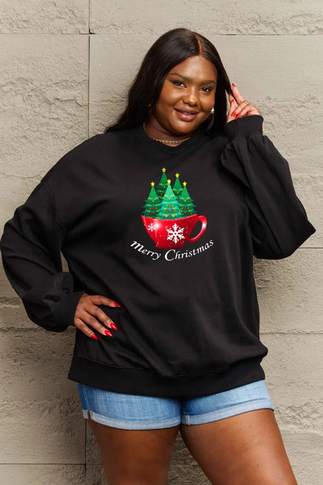 Simply Love MERRY CHRISTMAS Graphic Sweatshirt