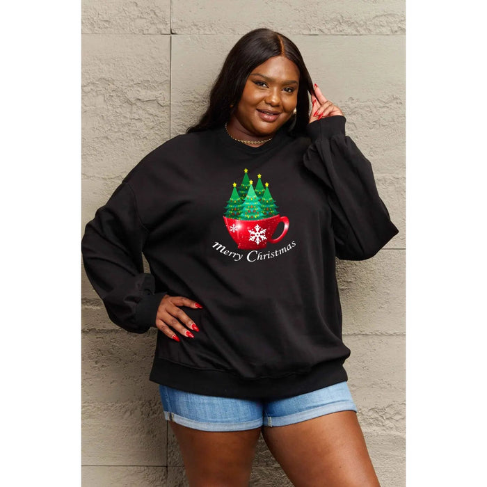 Simply Love MERRY CHRISTMAS Graphic Sweatshirt