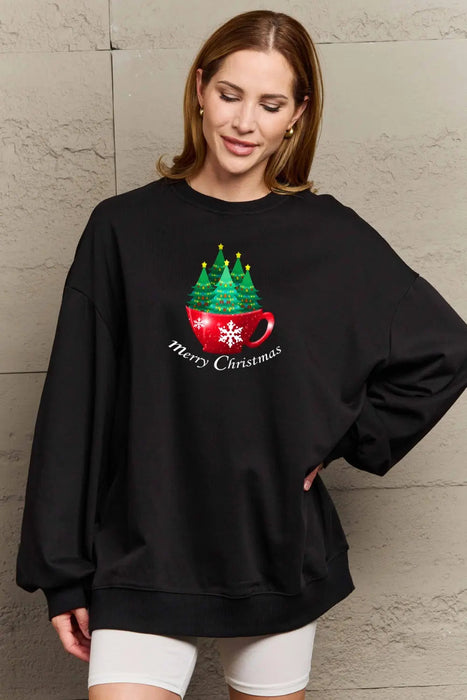 Simply Love MERRY CHRISTMAS Graphic Sweatshirt