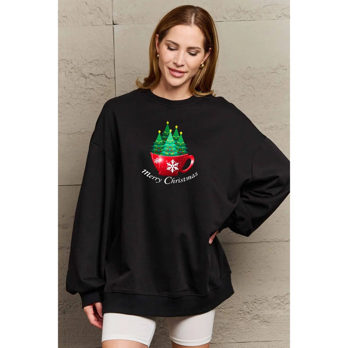 Simply Love MERRY CHRISTMAS Graphic Sweatshirt