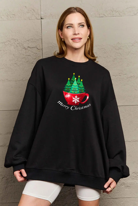 Simply Love MERRY CHRISTMAS Graphic Sweatshirt