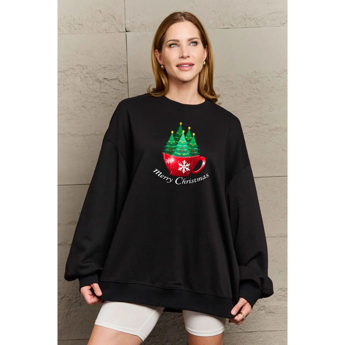 Simply Love MERRY CHRISTMAS Graphic Sweatshirt