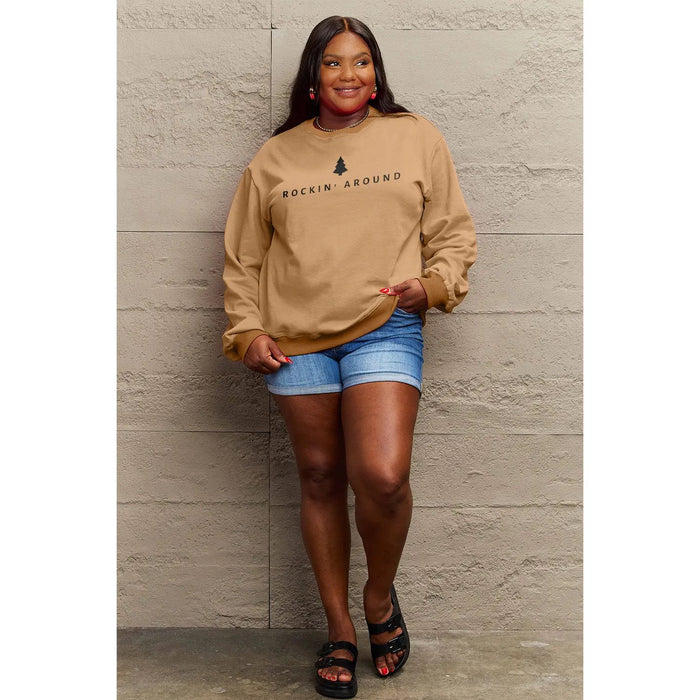 Simply Love ROCKIN AROUND  Long Sleeve Sweatshirt