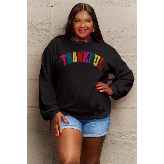 Simply Love THANKFUL Graphic Sweatshirt