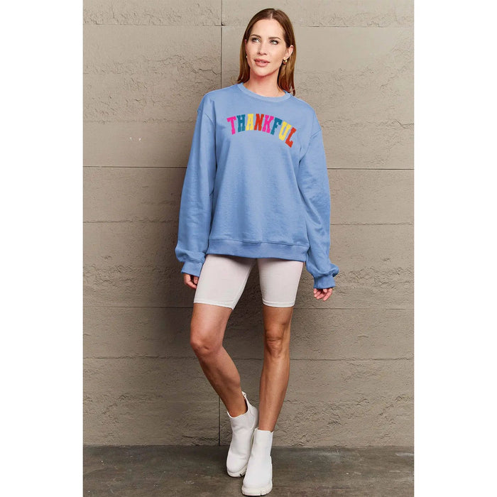 Simply Love THANKFUL Graphic Sweatshirt