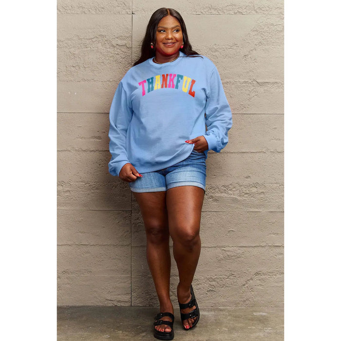 Simply Love THANKFUL Graphic Sweatshirt