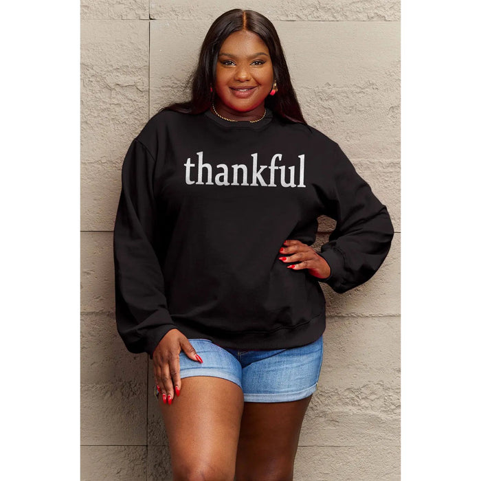 Simply Love THANKFUL Graphic Sweatshirt