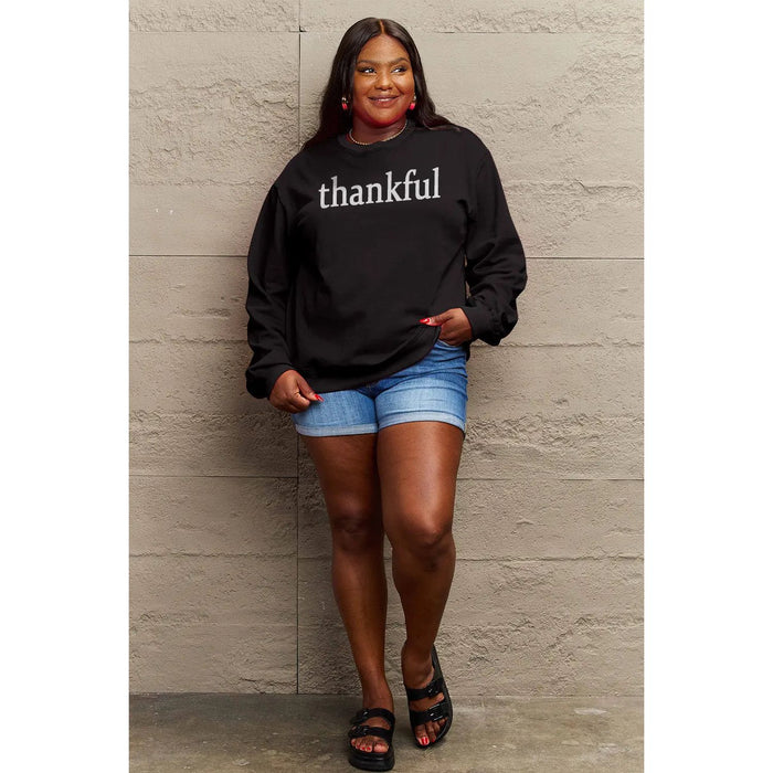 Simply Love THANKFUL Graphic Sweatshirt