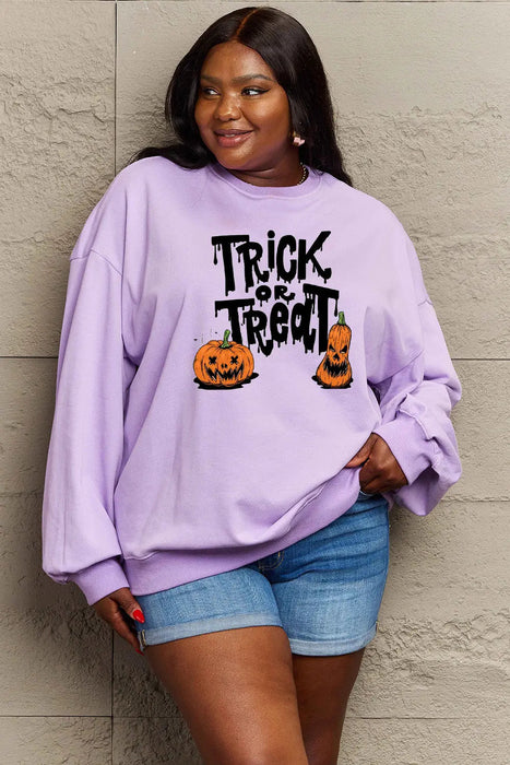 Simply Love TRICK OR TREAT Graphic Sweatshirt