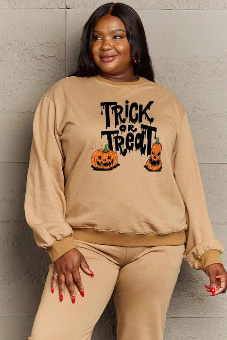 Simply Love TRICK OR TREAT Graphic Sweatshirt