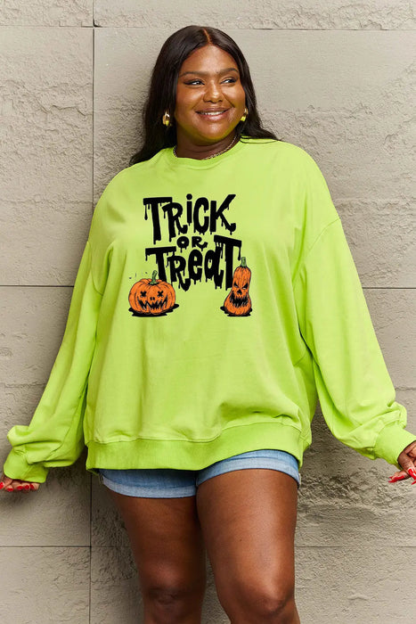 Simply Love TRICK OR TREAT Graphic Sweatshirt