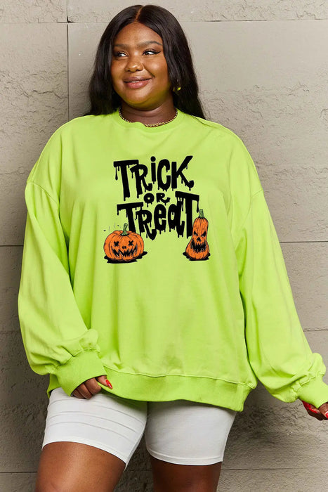 Simply Love TRICK OR TREAT Graphic Sweatshirt