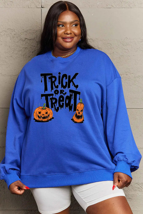 Simply Love TRICK OR TREAT Graphic Sweatshirt