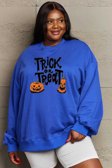 Simply Love TRICK OR TREAT Graphic Sweatshirt