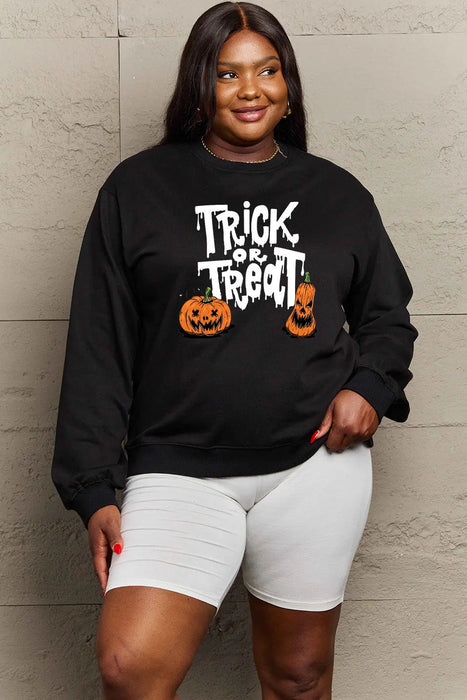 Simply Love TRICK OR TREAT Graphic Sweatshirt