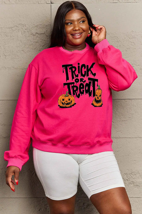 Simply Love TRICK OR TREAT Graphic Sweatshirt