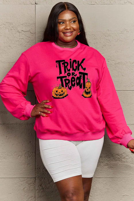 Simply Love TRICK OR TREAT Graphic Sweatshirt