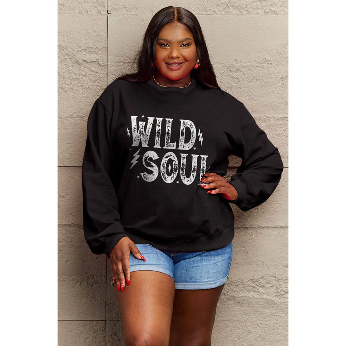 Simply Love WILD SOUL Graphic Sweatshirt