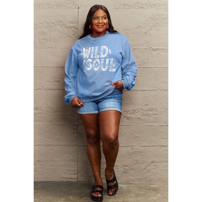 Simply Love WILD SOUL Graphic Sweatshirt