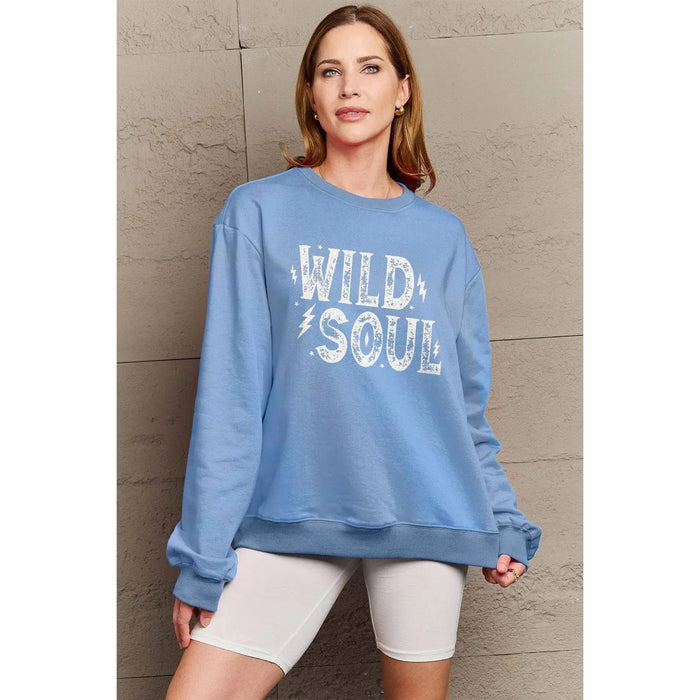 Simply Love WILD SOUL Graphic Sweatshirt