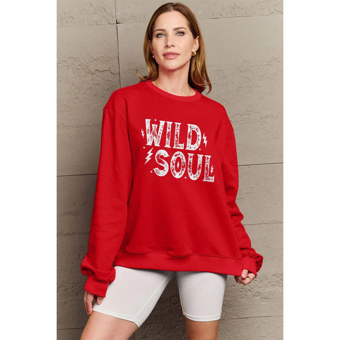 Simply Love WILD SOUL Graphic Sweatshirt