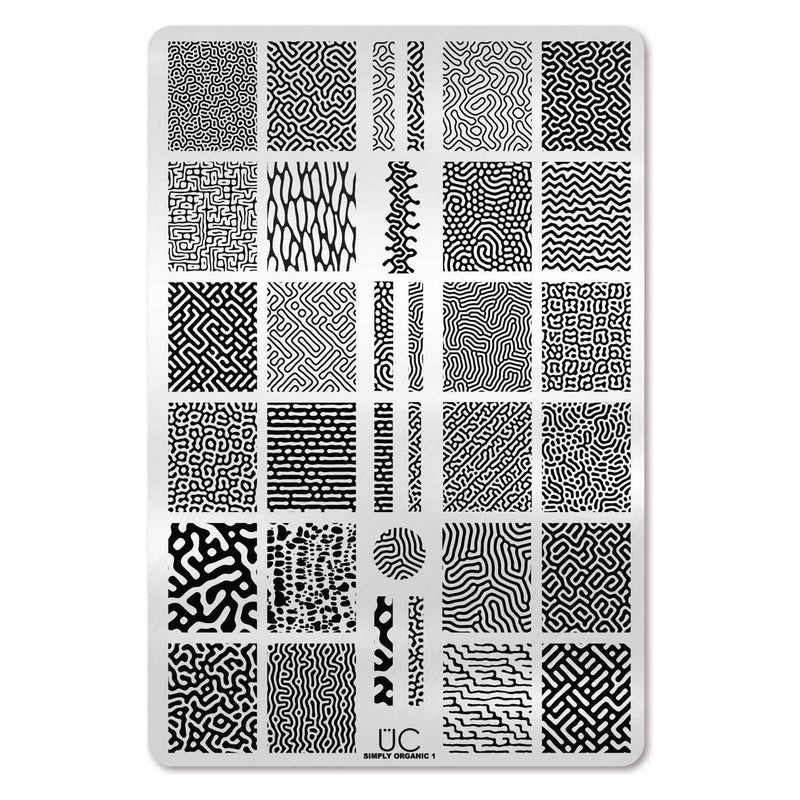 UberChic Beauty Simply Organic-01 Stamping Plate