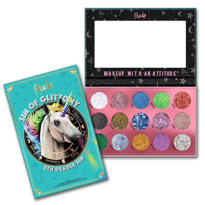 Rude Cosmetics Sin of Glittony Glitter Palette Eyeshadow Palette