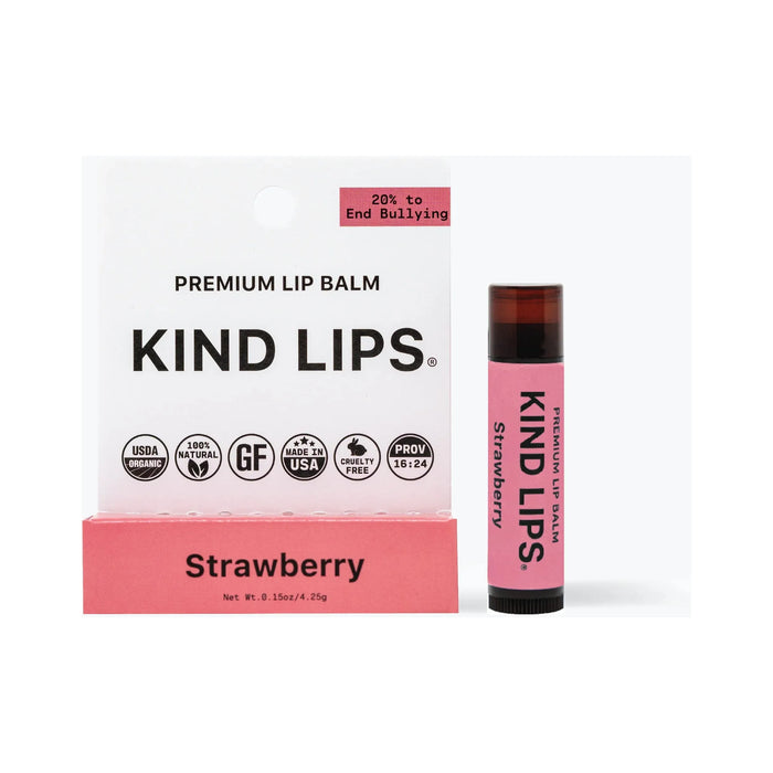 Cozy Farm - Kind Lips Lip Balm - Strawberry - 12-Pack - 0.15 Oz Each