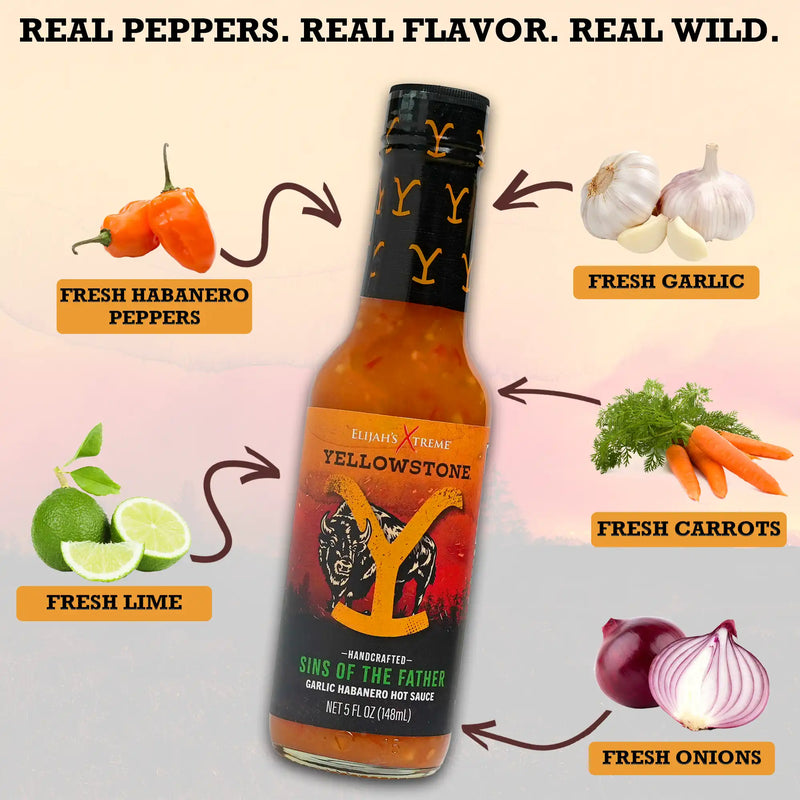 Elijah's Xtreme Sins of the Father (Garlic Habanero) Hot Sauce
